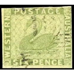 CANADA 1855 #5, TIMBRE B-TB /O.